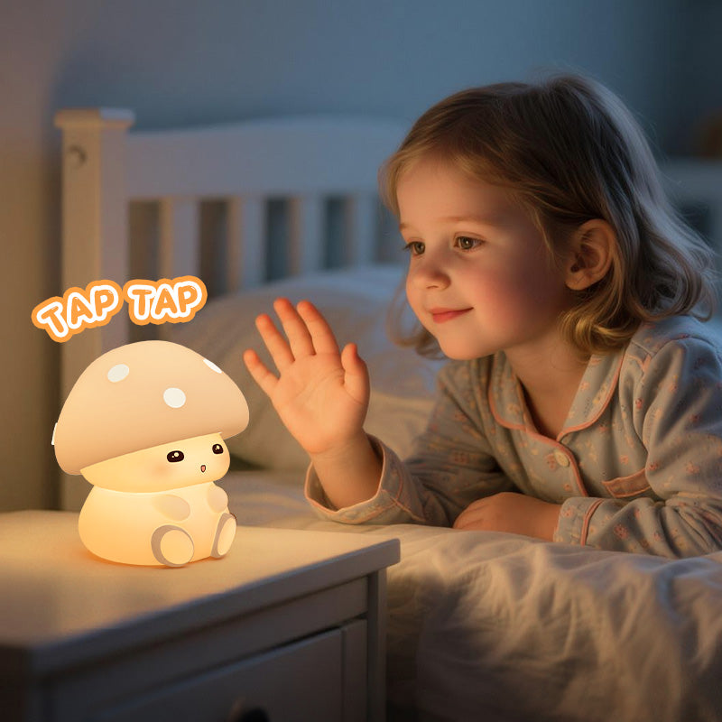 Mushroom Natlampe i Silikone